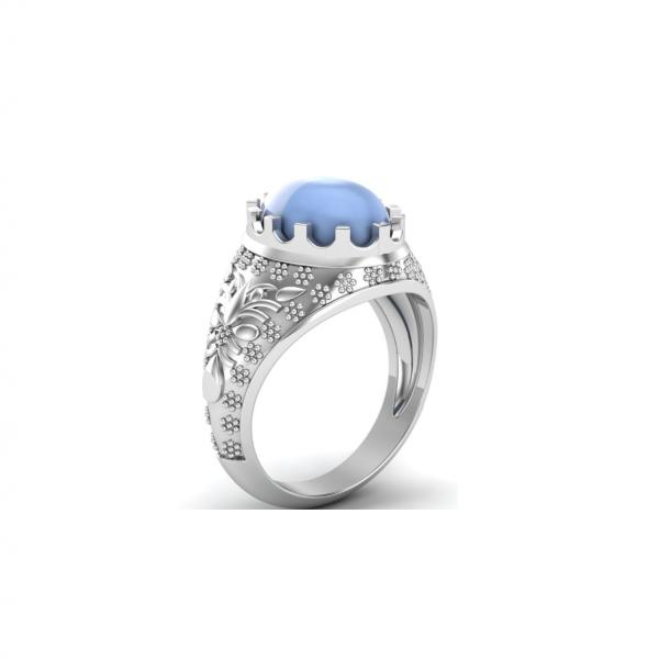 Bague calcedoine argent Nottingham